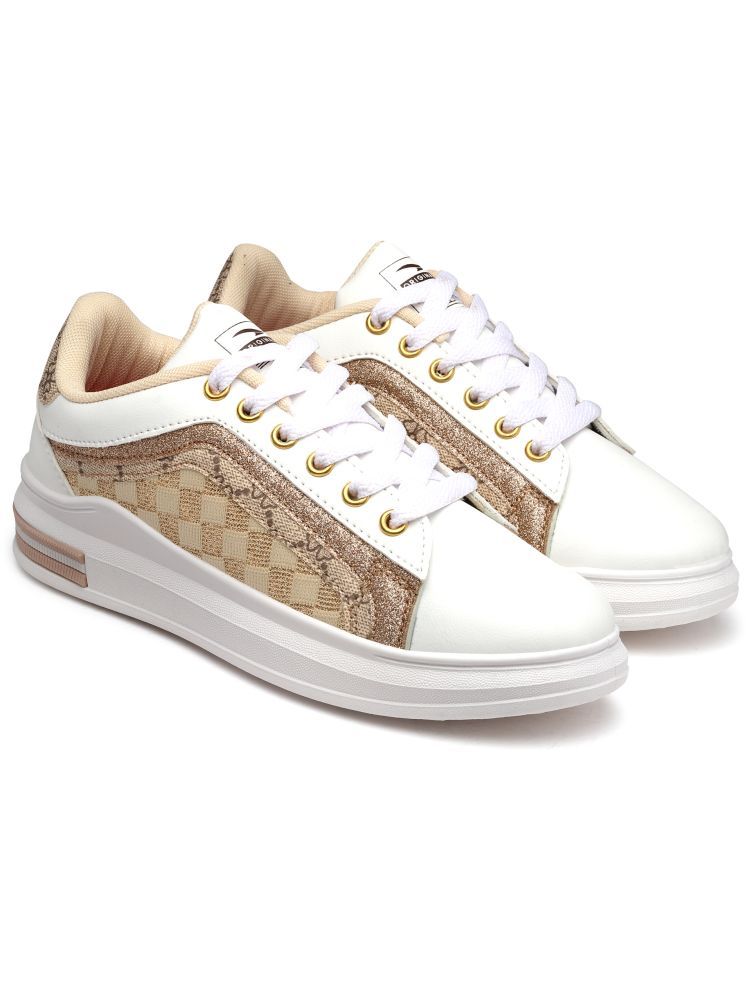     			ASIAN Beige Women's Sneakers