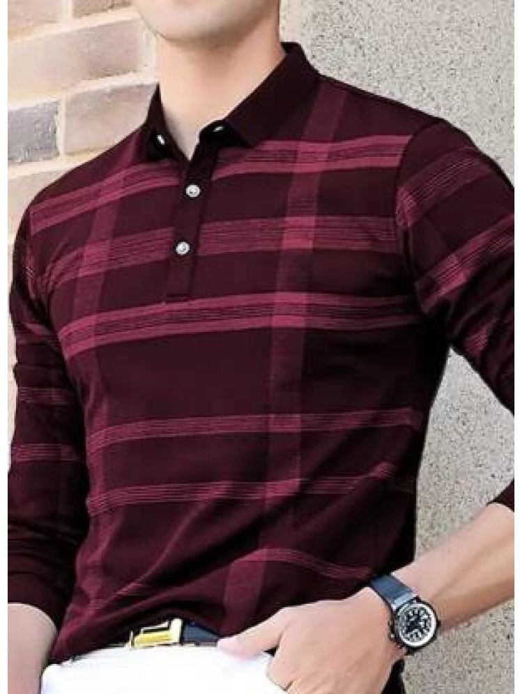     			connan Pack of 1 Cotton Blend Regular Fit Men's T-Shirt ( Maroon )