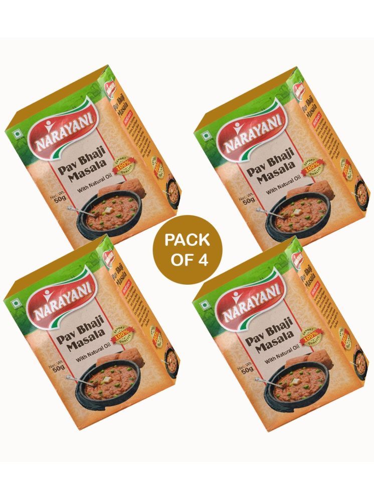     			Narayani Spices Pav Bhaji Masala Combo 50gmX4 Pack Masala 200 gm