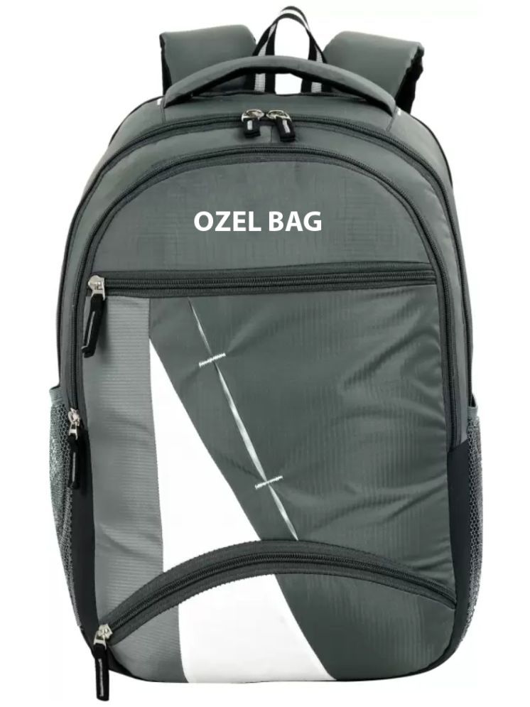     			Ozel Bag Grey Polyester Backpack ( 40 Ltrs )