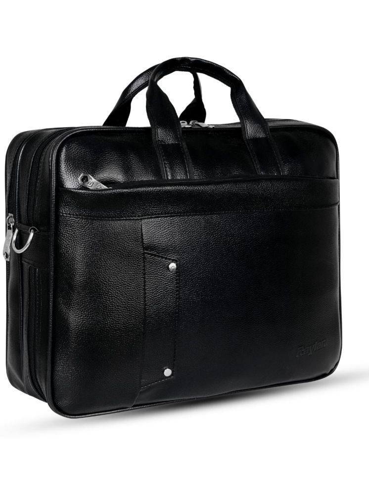     			Rayan Black P.U Office Bag