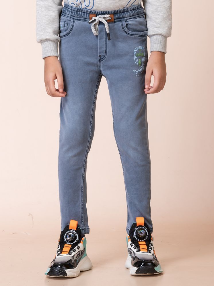     			Boys Denim Regular-Fit Mid-Rise Joggers