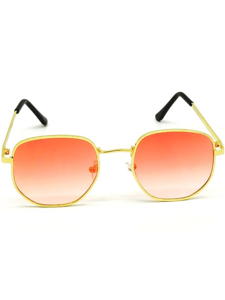     			CHORIOTIS Gold Geometric Sunglasses ( Pack of 1 )