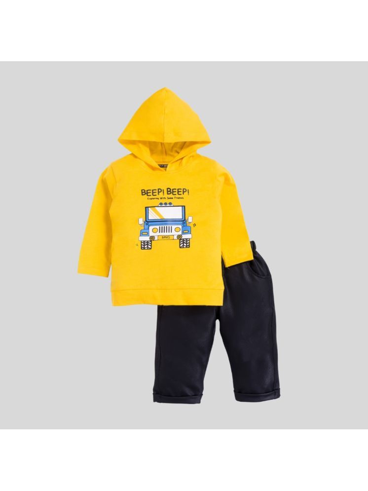     			Little Smart Yellow Cotton Baby Boy Sweatshirts & Trouser ( Pack of 1 )