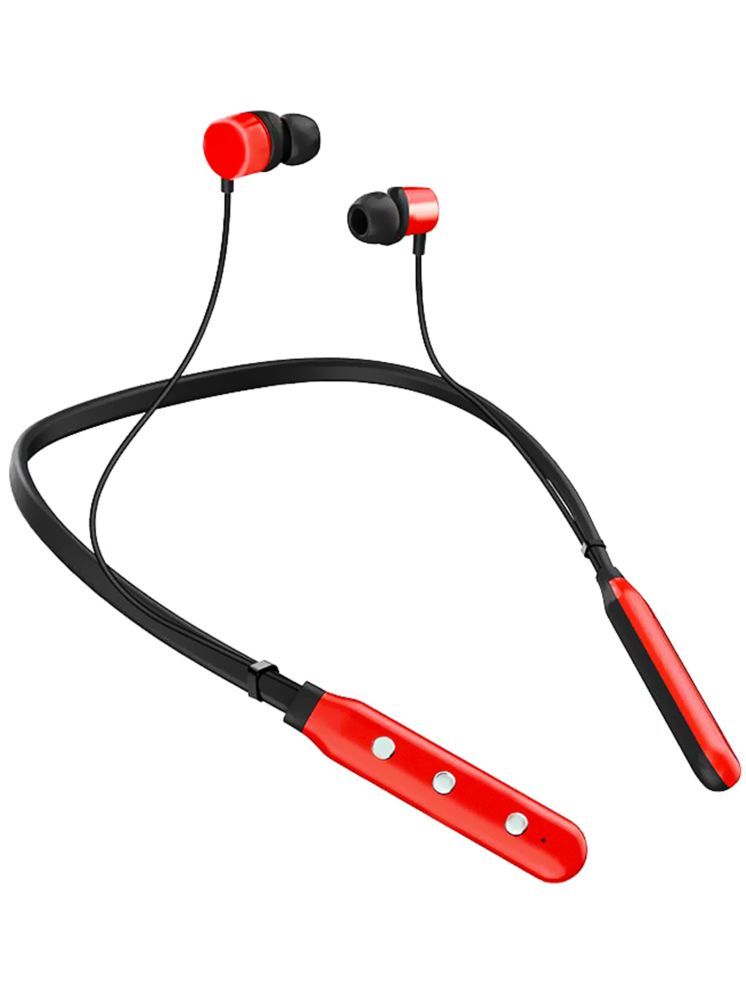     			Vertical9 Powerful Bass Bluetooth Bluetooth Earphone In Ear Active Noise cancellation Red