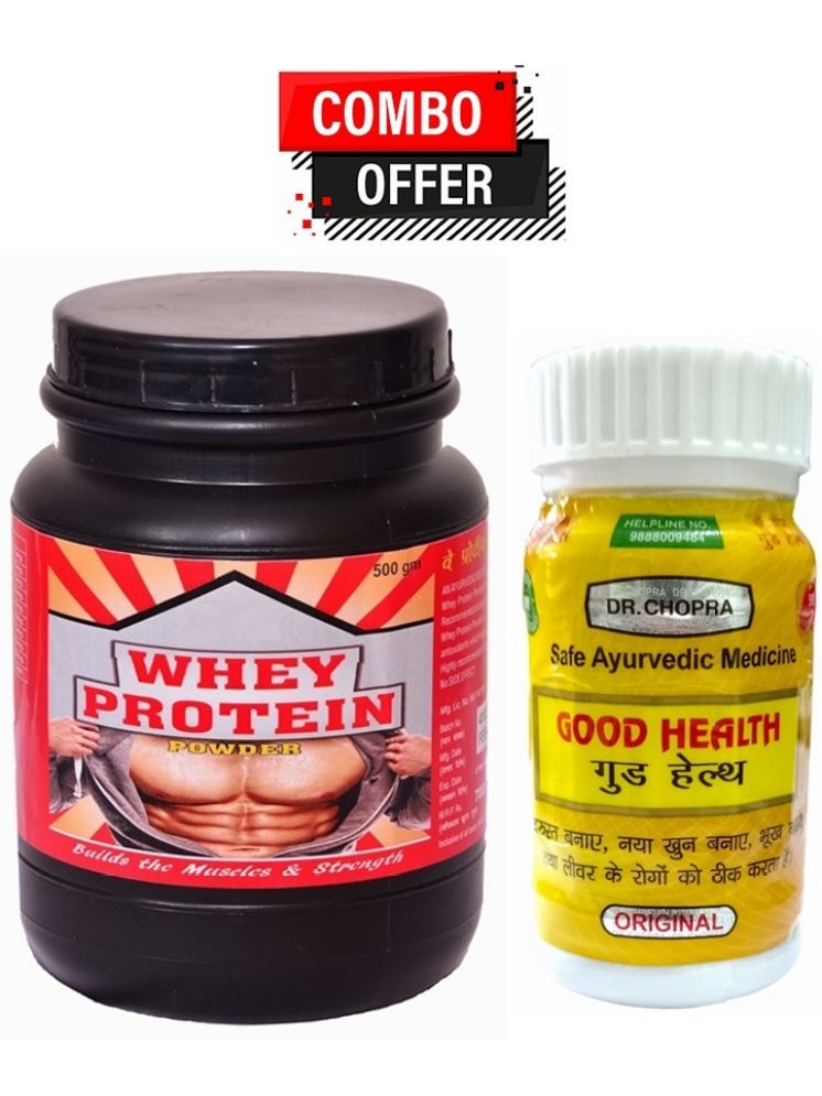     			Dr. Chopra Good Health Capsule 50no.s & G&G Whey Protein Powder 500 gm Strawberry