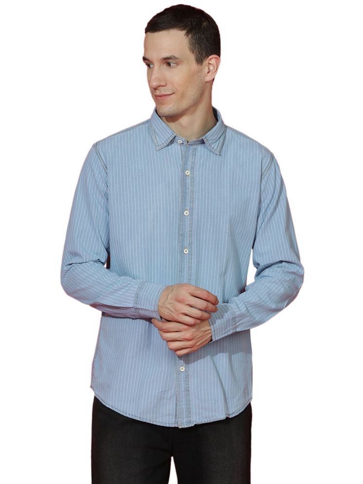     			EPPE Denim Regular Fit Solids Full Sleeves Men's Casual Shirt - Light Blue ( Pack of 1 )