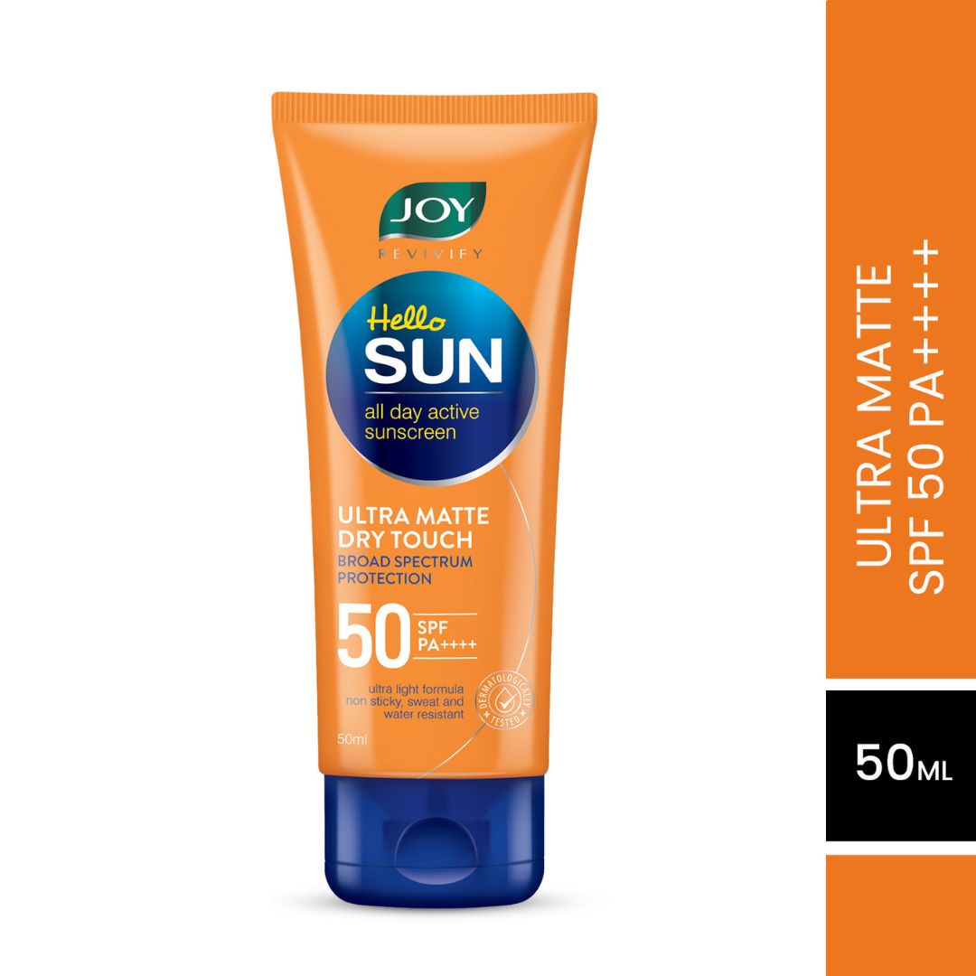     			Joy Revivify Hello Sun SunBlock & Anti Tan Lotion Tinted Sunscreen SPF 50 - 60 ml