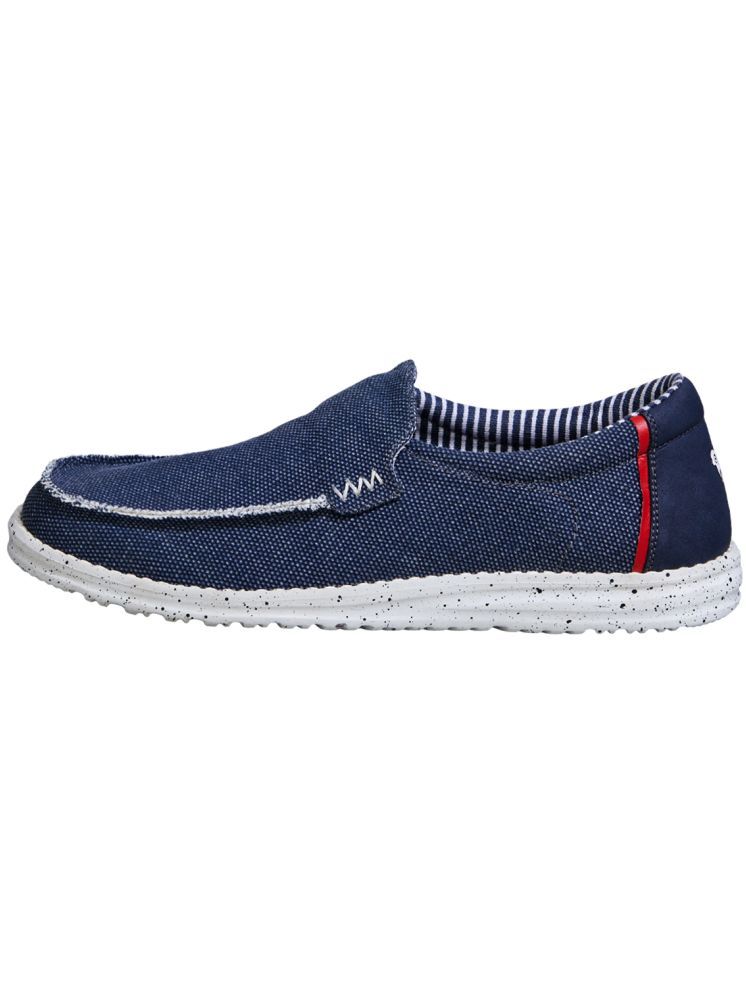     			Neeman's Canvas Wanderers Slip Ons Navy Men's Slip-on Shoes