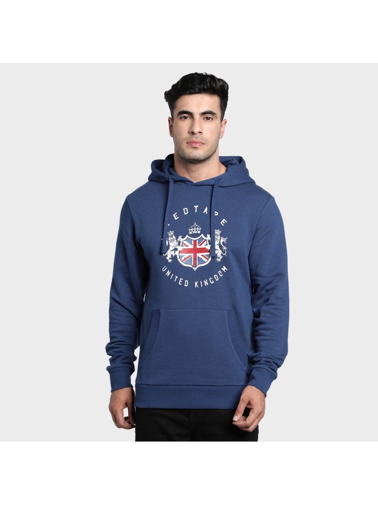     			Red Tape Cotton Blend Hooded Men's Sweatshirt - Blue ( Pack of 1 )