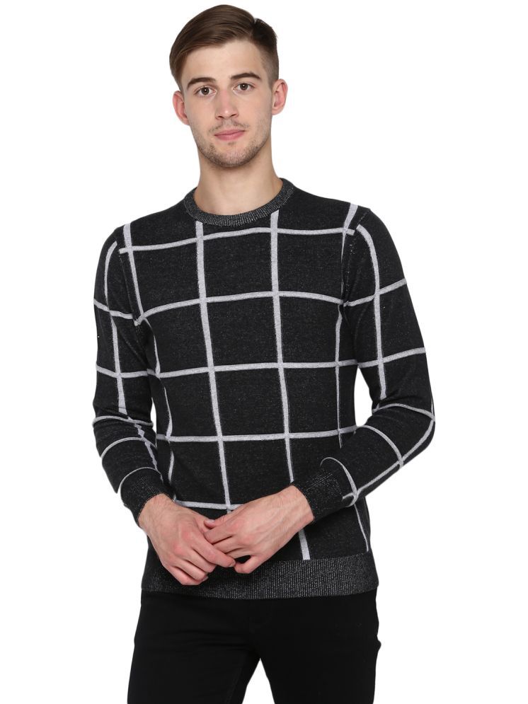     			Red Tape Cotton Round Neck Men's Full Sleeves Pullover Sweater - Black ( Pack of 1 )