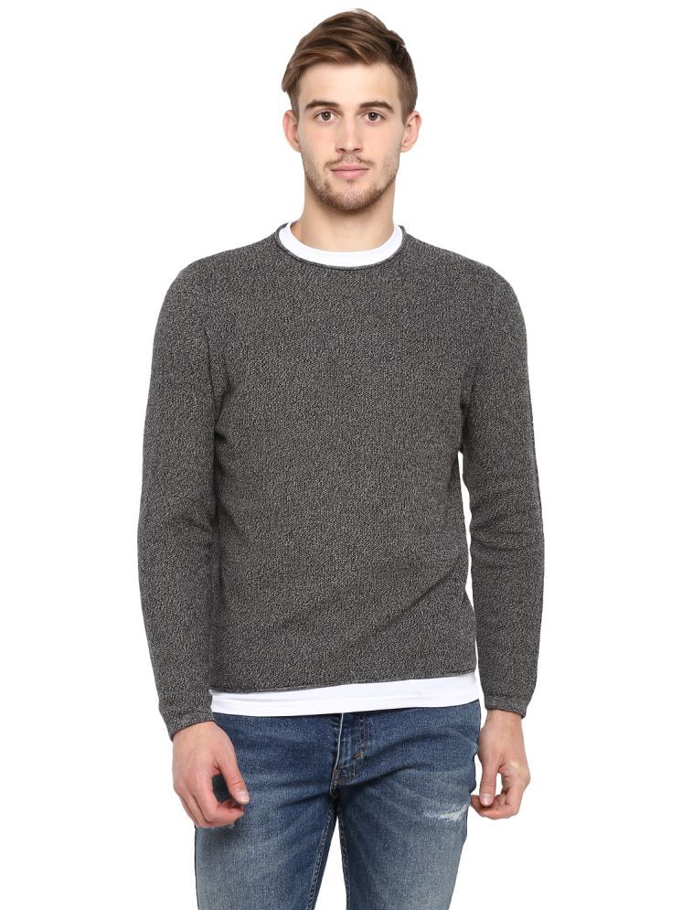     			Red Tape Cotton Round Neck Men's Full Sleeves Pullover Sweater - Dark Grey ( Pack of 1 )