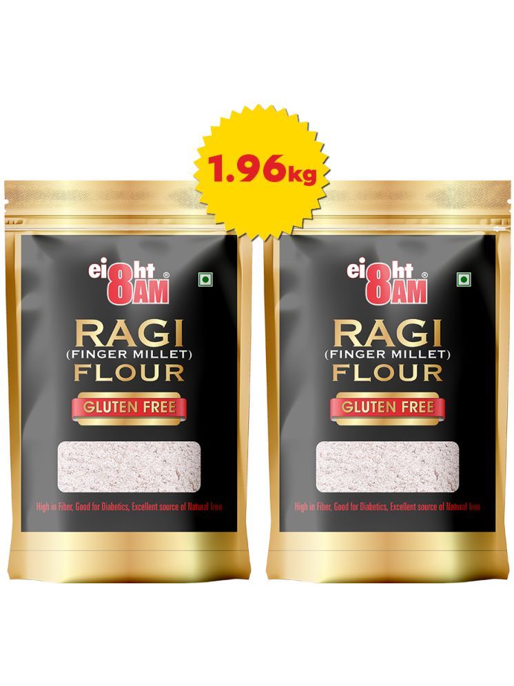     			8AM Gluten Free Ragi Flour 980 gm Pack of 2