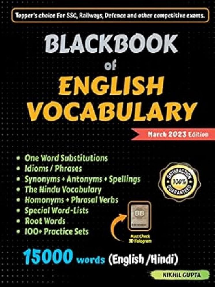     			BlackBook of English Vocabulary March 2023 by Nikhil Gupta Paperback – 22 February 2023