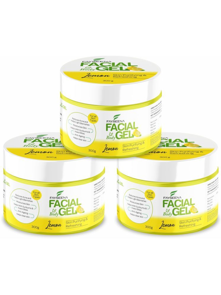     			Fayseena 99% Pure Lemon AloeVera Gel for Face, Skin & Hair Ultimate Gel300 g (Pack Of 3)