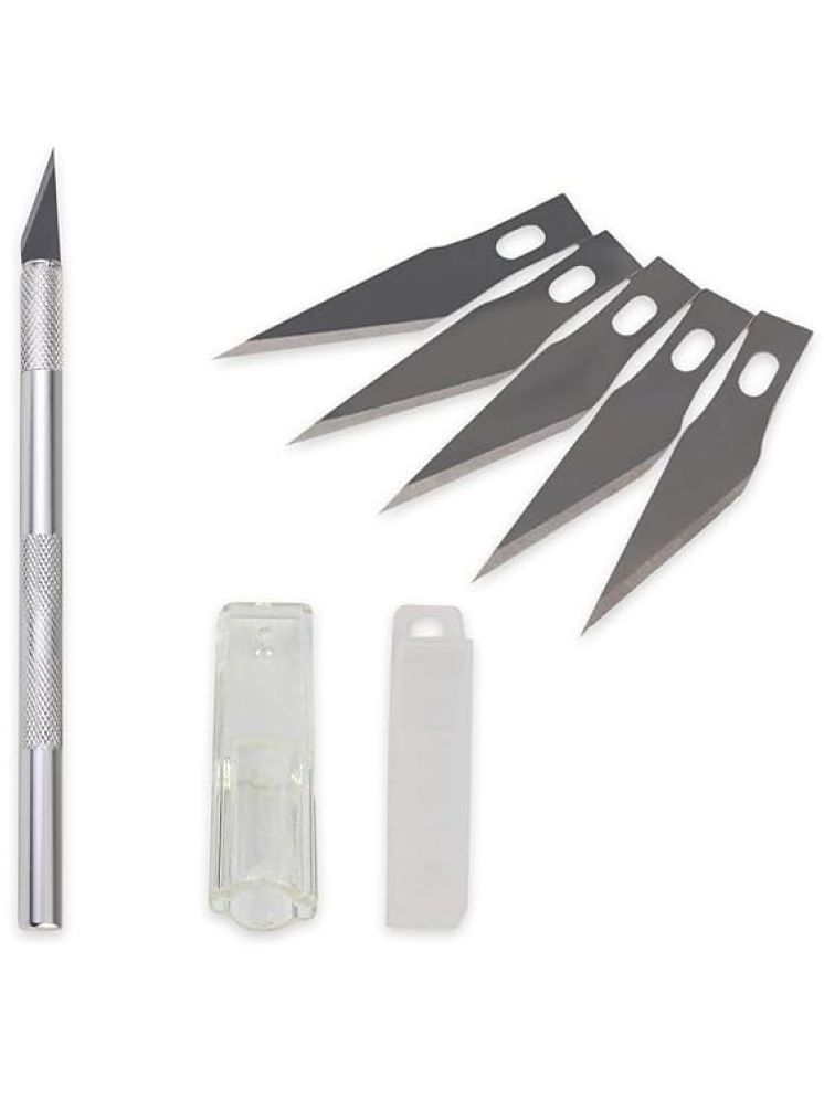     			FREEDY Surgical Detail Pen Knife for Carving Mat Cutting Paper Cardboard Sheets Thermocol Craft Razor Cutter Blade