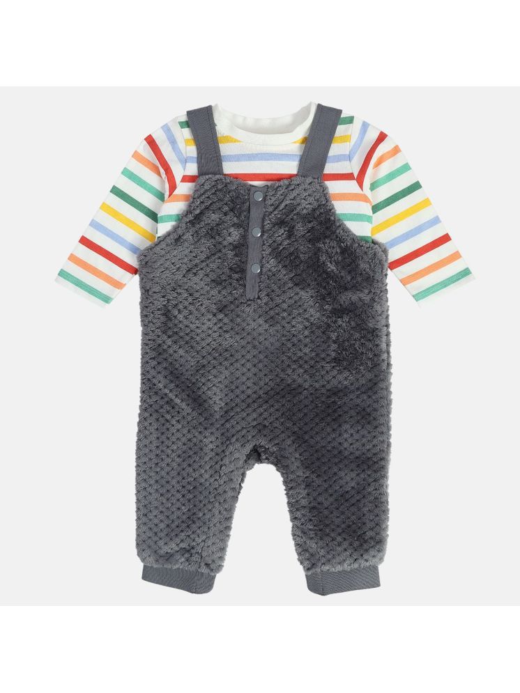     			MINI KLUB Pack of 2 Baby Boys Cotton Dungaree Sets ( Multi )