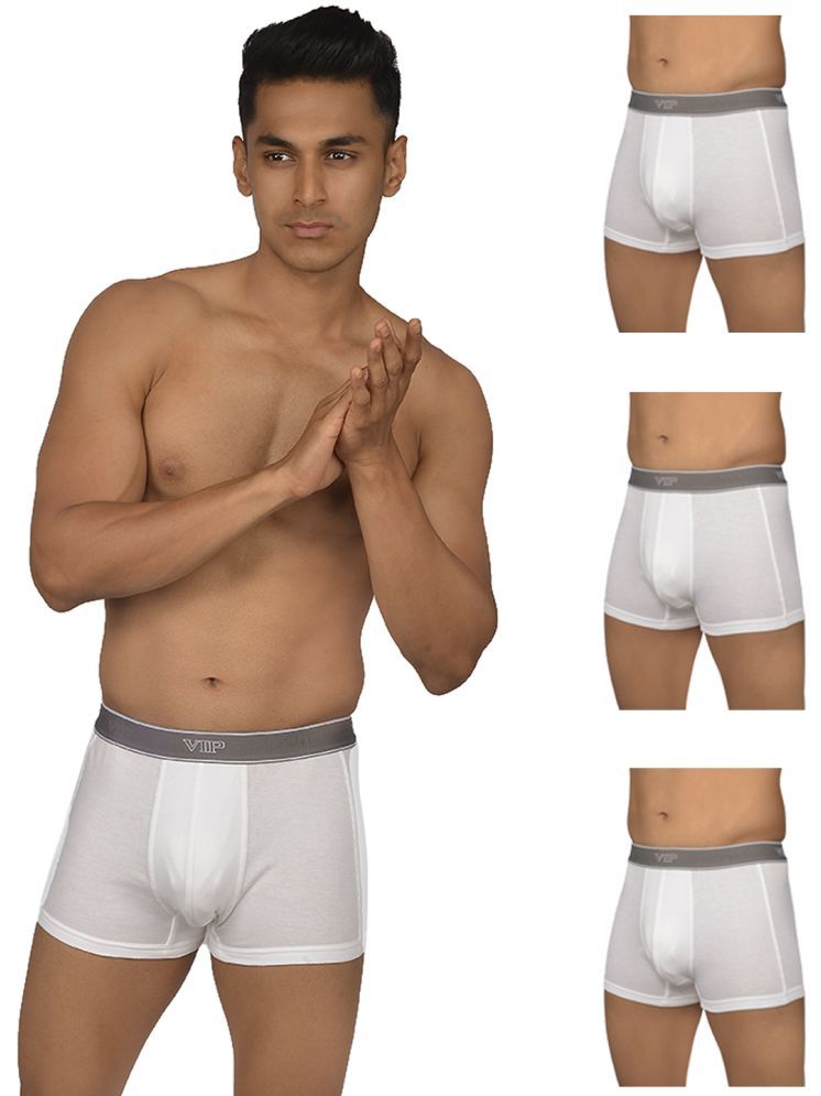     			VIP Pack of 4 Cotton Men's Trunks ( White ) Regal 1301W