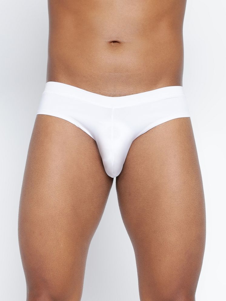     			BASIICS By La Intimo Pack of 1 Polyester Men's Briefs ( White )