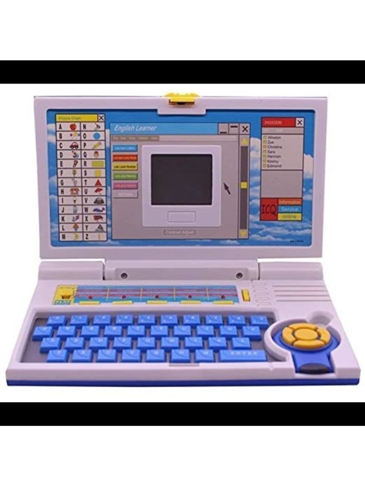     			Educational Computer ABC and 123 Learning Kids Laptop with LED Display and Music (Multicolor)