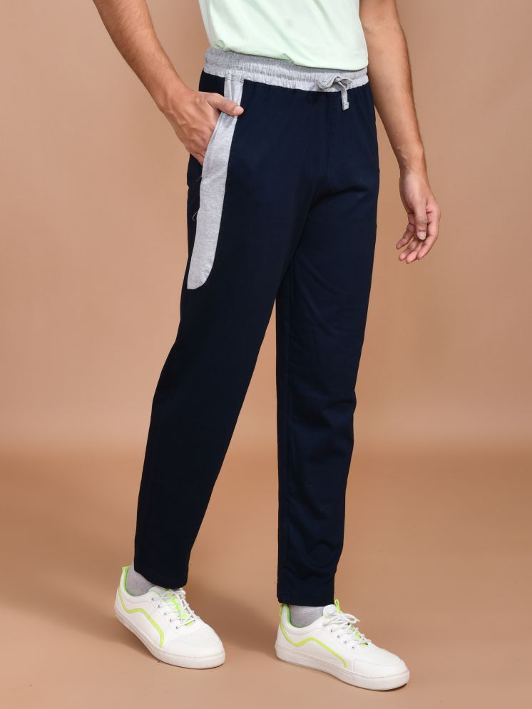     			SKYKNIT Navy Blue Cotton Blend Men's Trackpants ( Pack of 1 )