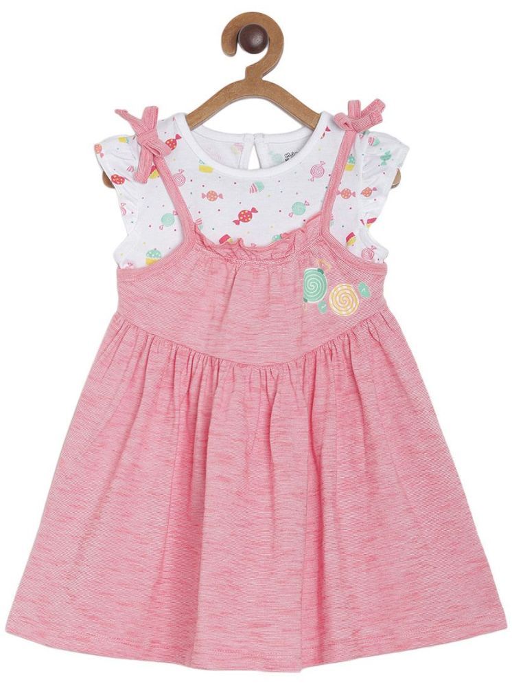     			MINI KLUB Multi Cotton Baby Girl Dungaree Sets ( Pack of 1 )