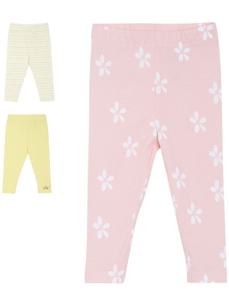     			MINI KLUB Multi Cotton Legging For Baby Girl ( Pack of 3 )