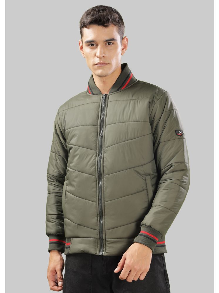     			Dollar Polyester Men's Quilted & Bomber Jacket - Green ( Pack of 1 )