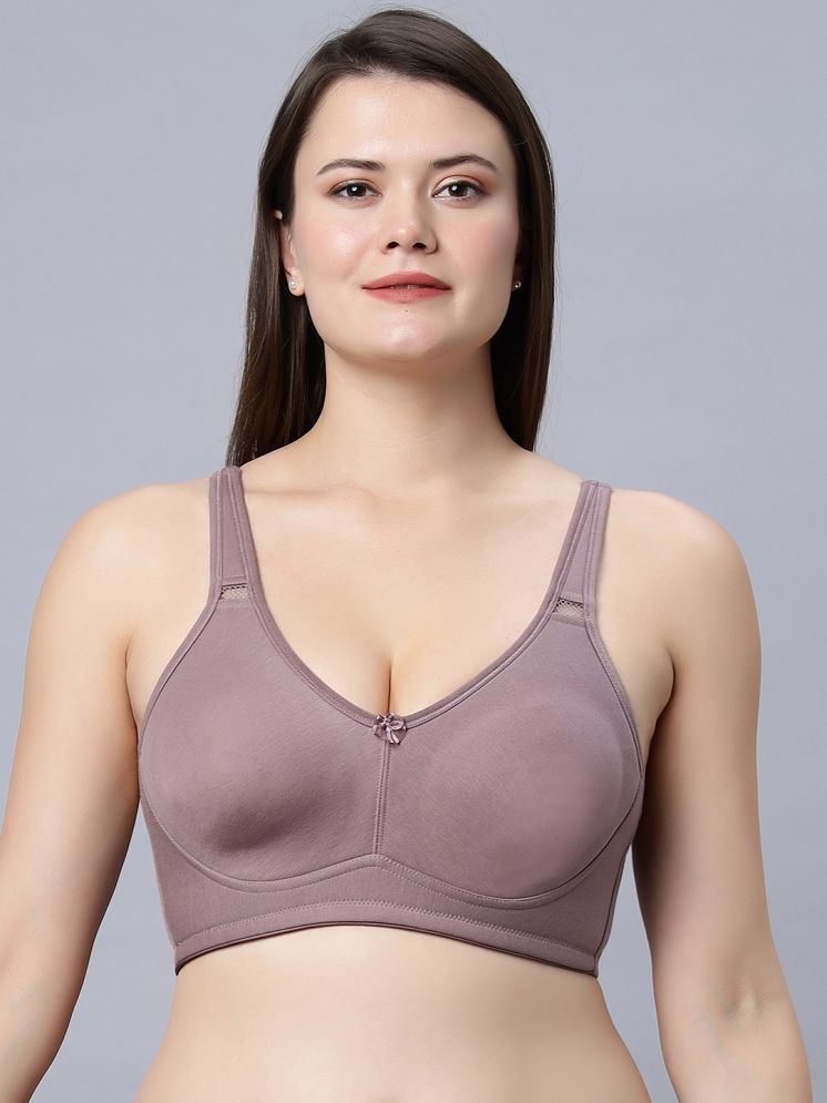     			IN CARE LINGERIE Pack of 1 Cotton Blend Non Padded Women's Everyday Bra ( Mauve ) ALPLSECRET_MOUSE