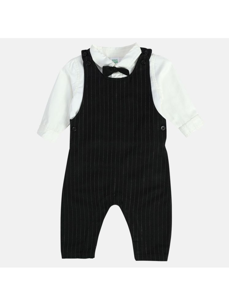     			MINI KLUB Black Cotton Baby Boy Dungaree Sets ( Pack of 1 )