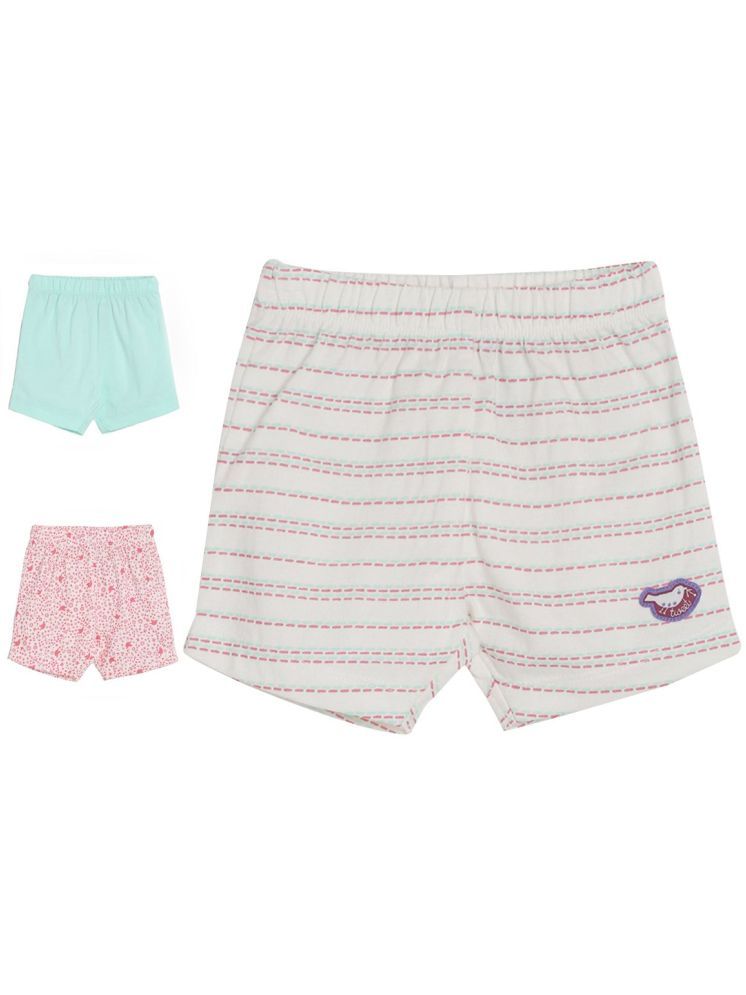     			Miniklub Baby Girls Pack Of 3 Shorts (Multi)