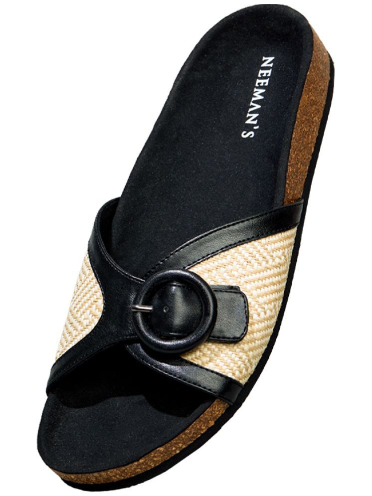     			Neeman's Black Women's Flats