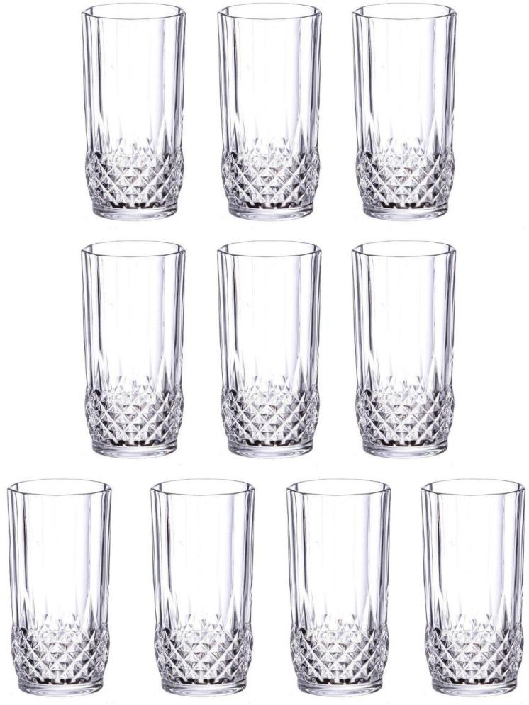     			Somil Party Glass/Beer Mug Glass Plain Water Glass 200 ml ( Pack of 10 ) Transparent