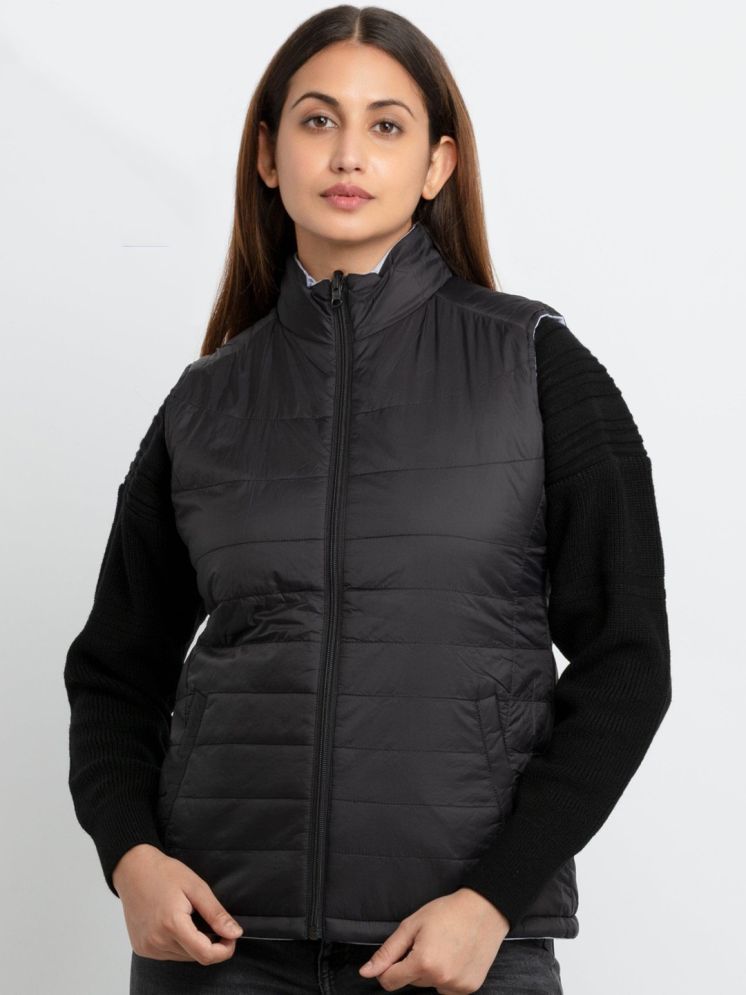     			curvy comfort - Polyester Black Puffer