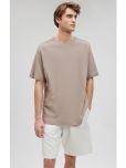 Urban Legends Cotton Oversized Fit Solid Half Sleeves Men's Round T-Shirt - BROWN ( Pack of 1 )