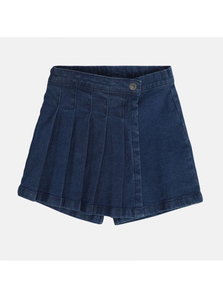     			MINI KLUB - Blue Cotton Girls Shorts ( Pack of 1 )