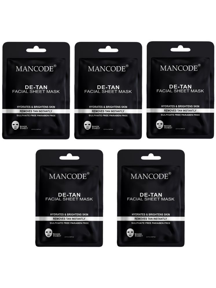     			Mancode - Skin Hydrating Sheet Mask for All Skin Type ( Pack of 5 )