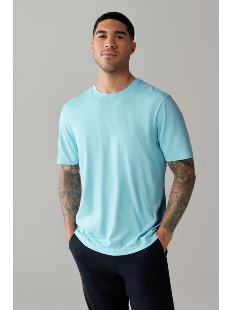     			Urban Legends Cotton Regular Fit Solid Half Sleeves Men's Round T-Shirt - LIGHT BLUE ( Pack of 1 )