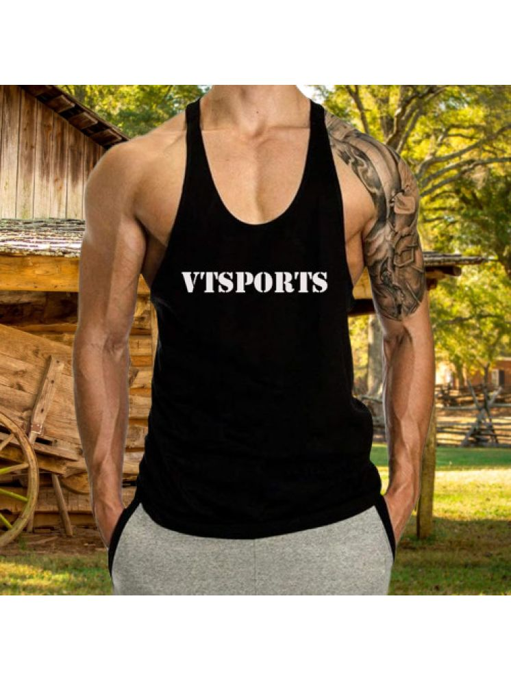     			VTSports Polyester Men's Vest ( Black )