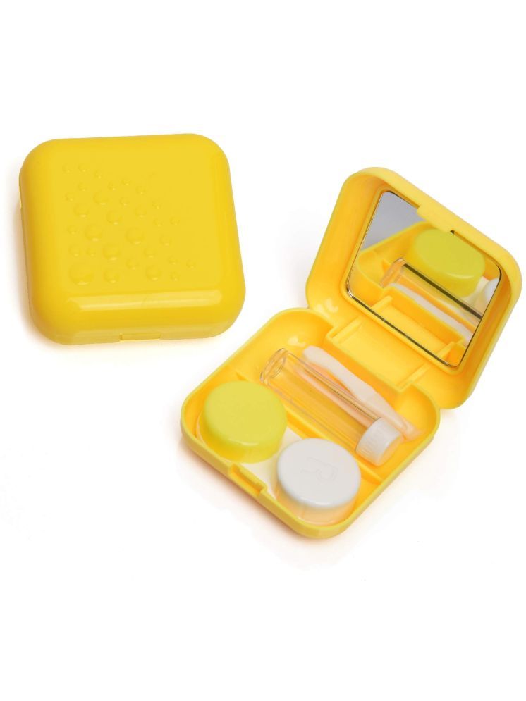     			Vivid Yellow Hard Case Contact Lenses