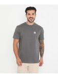 Rivolta Pack of 1 100% Cotton Regular Fit Men's T-Shirt ( Dark Grey )