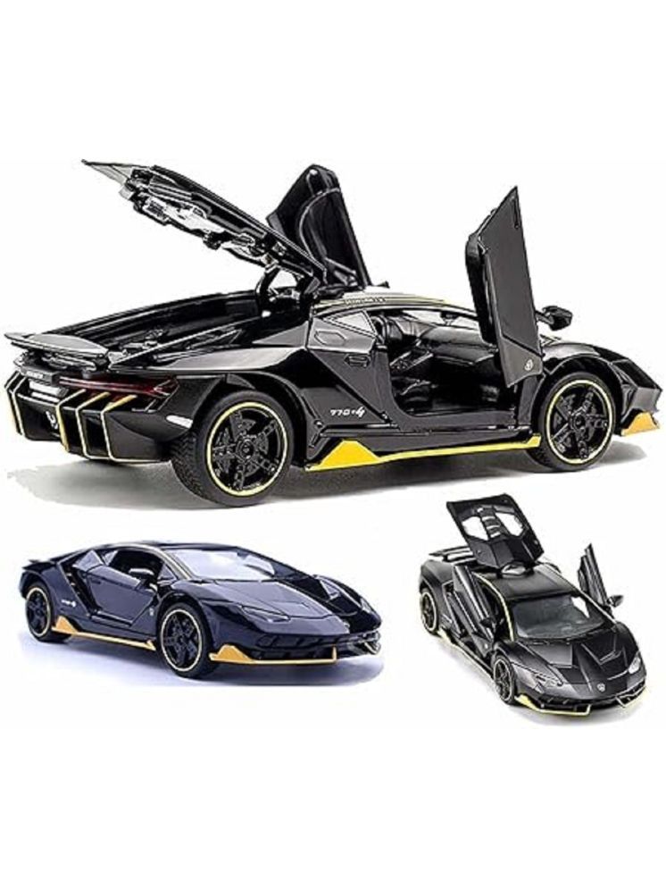     			FEDIFU Lamborghini Die Cast Metal Car Model - Pull Back with Openable Doors, LED Lights, Great for Kids, Boys, Girls - 1:32 Scale