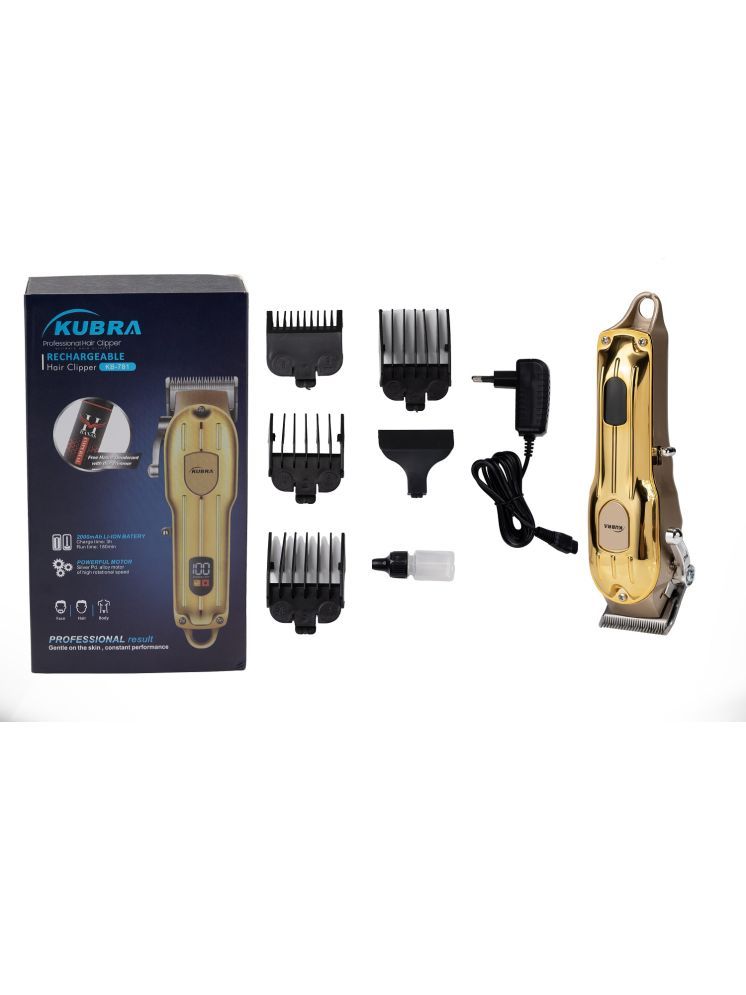     			KUBRA KB-781 Gold Cordless Beard Trimmer With 120 minutes Runtime