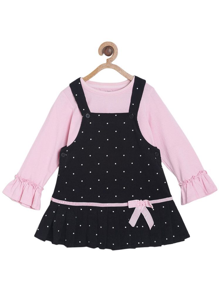     			MINI KLUB - Black Cotton Girls Dungarees ( Pack of 1 )