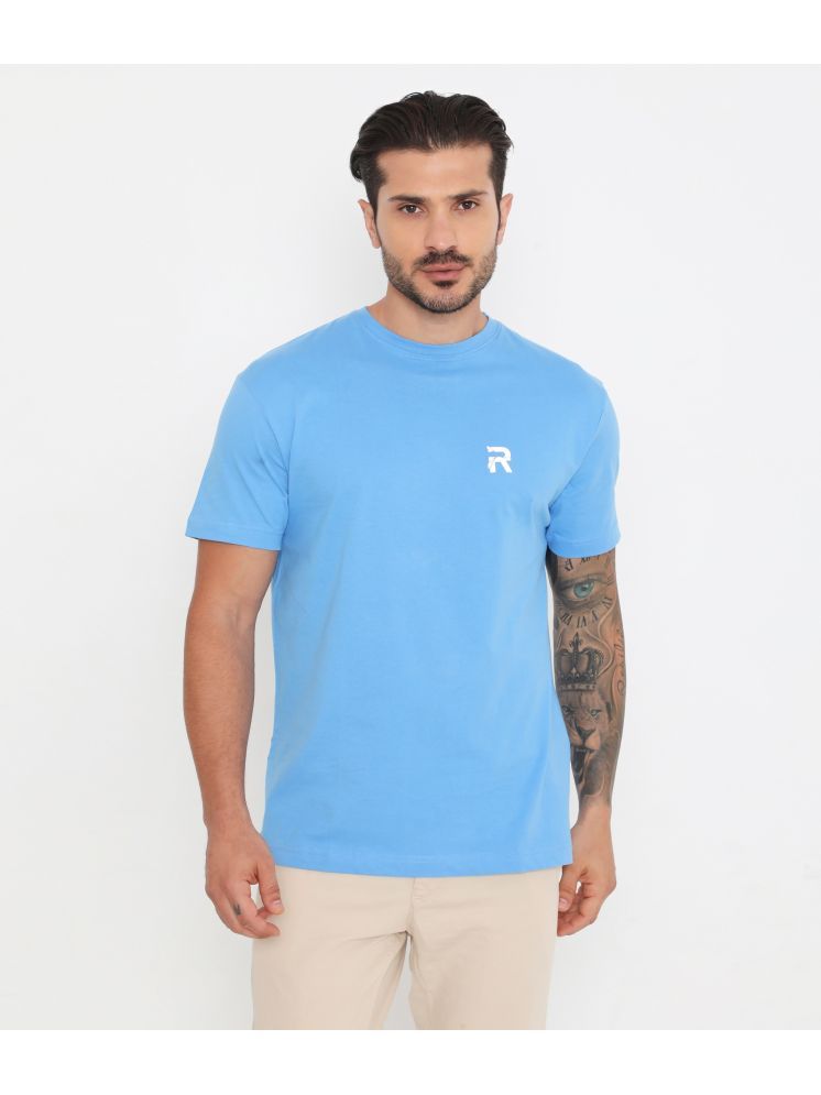     			Rivolta Pack of 1 100% Cotton Regular Fit Men's T-Shirt ( Light Blue )