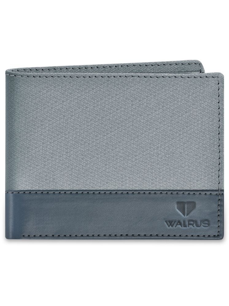     			Walrus Light Grey Faux Leather Men's Regular Wallet ( Pack of 1 )