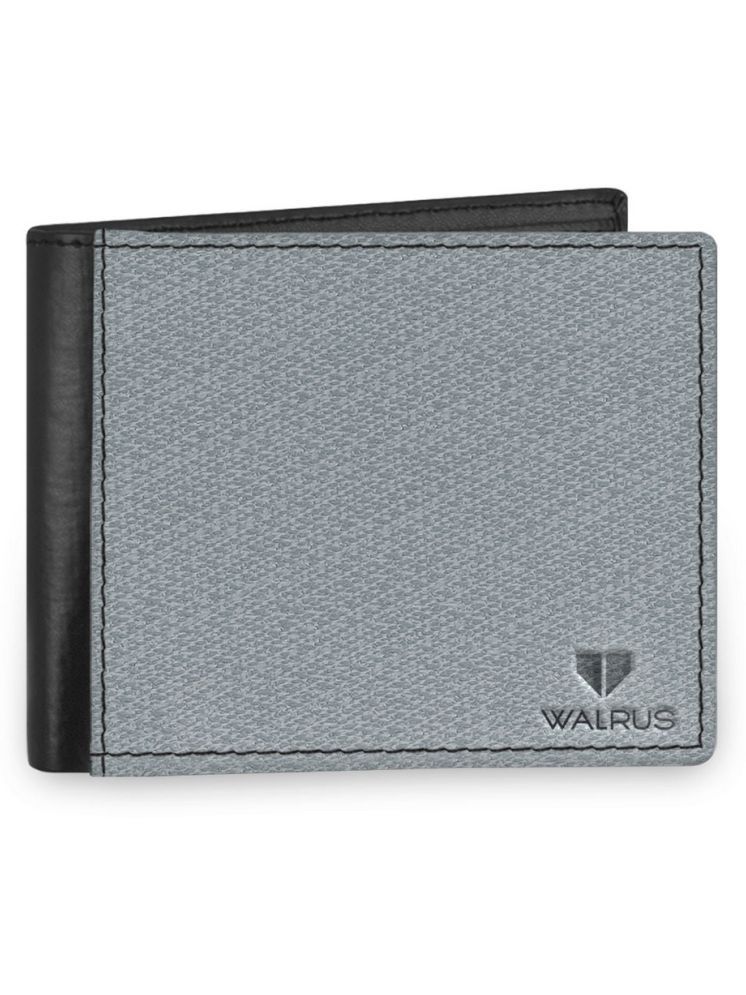     			Walrus Light Grey Faux Leather Men's Regular Wallet ( Pack of 1 )