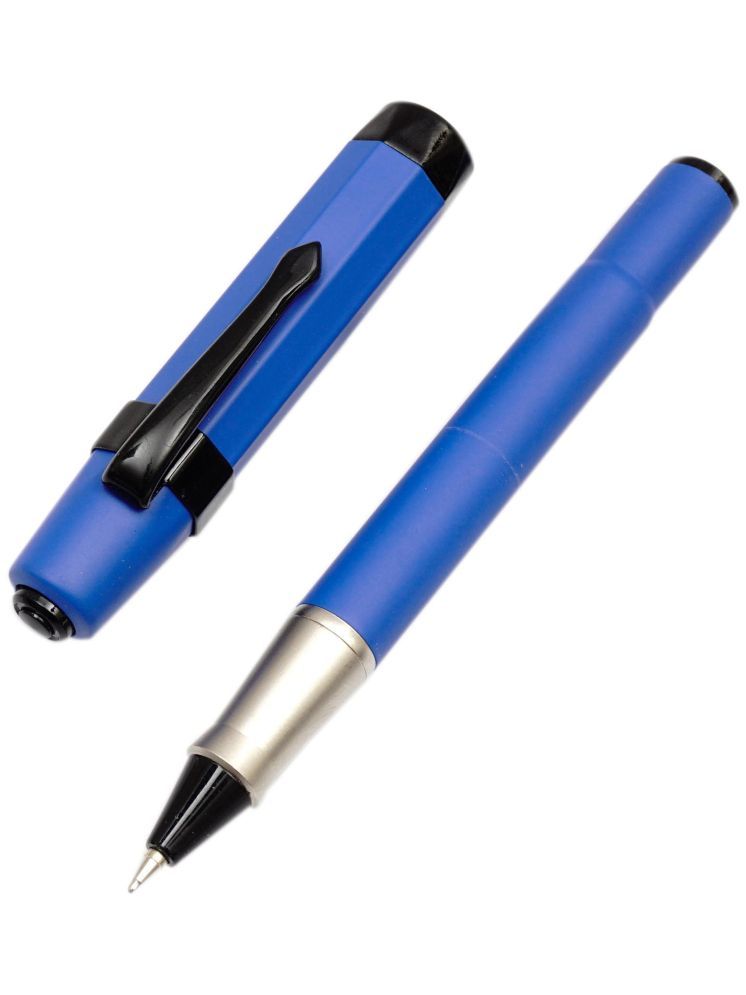     			Dikawen Blue Roller Ball Pen ( Pack of 1 )