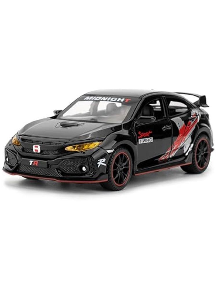     			FEDIFU 1:32 HONDA Civic Type-R Toy Car Alloy Diecast Model Car Pull Back Vehicle Toy with Openable Doors Sound and Light Car for Kids