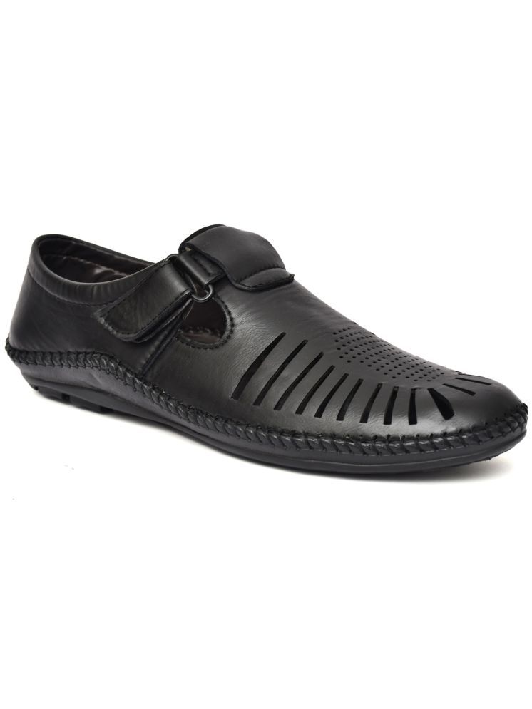     			Frencho Black Men's Mocassin Formal Shoes